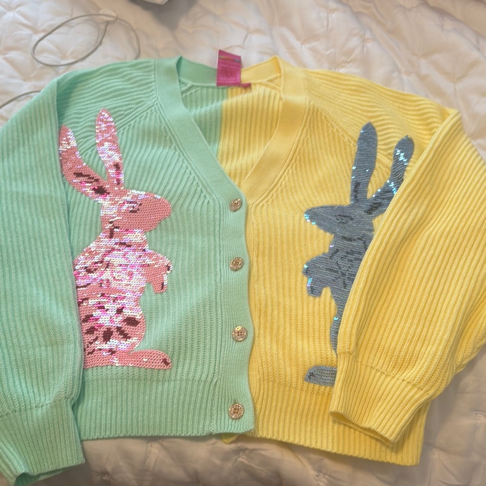 Queen of sparkles
 Bunny Sequin Cardigan 
new without tags - never worn